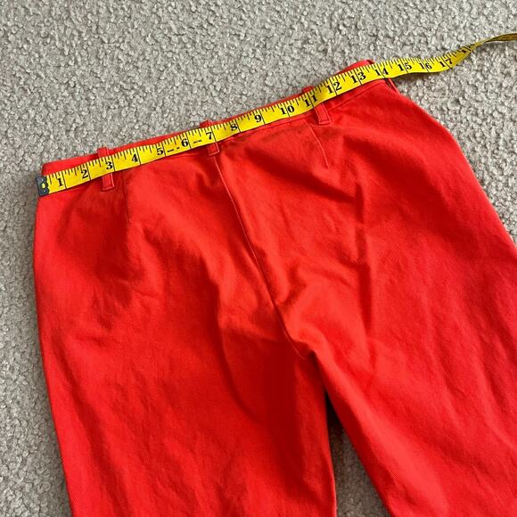 Ralph Lauren Womens Equestrian Riding Pants Orange Suede Patches Size 6 - Picture 6 of 7